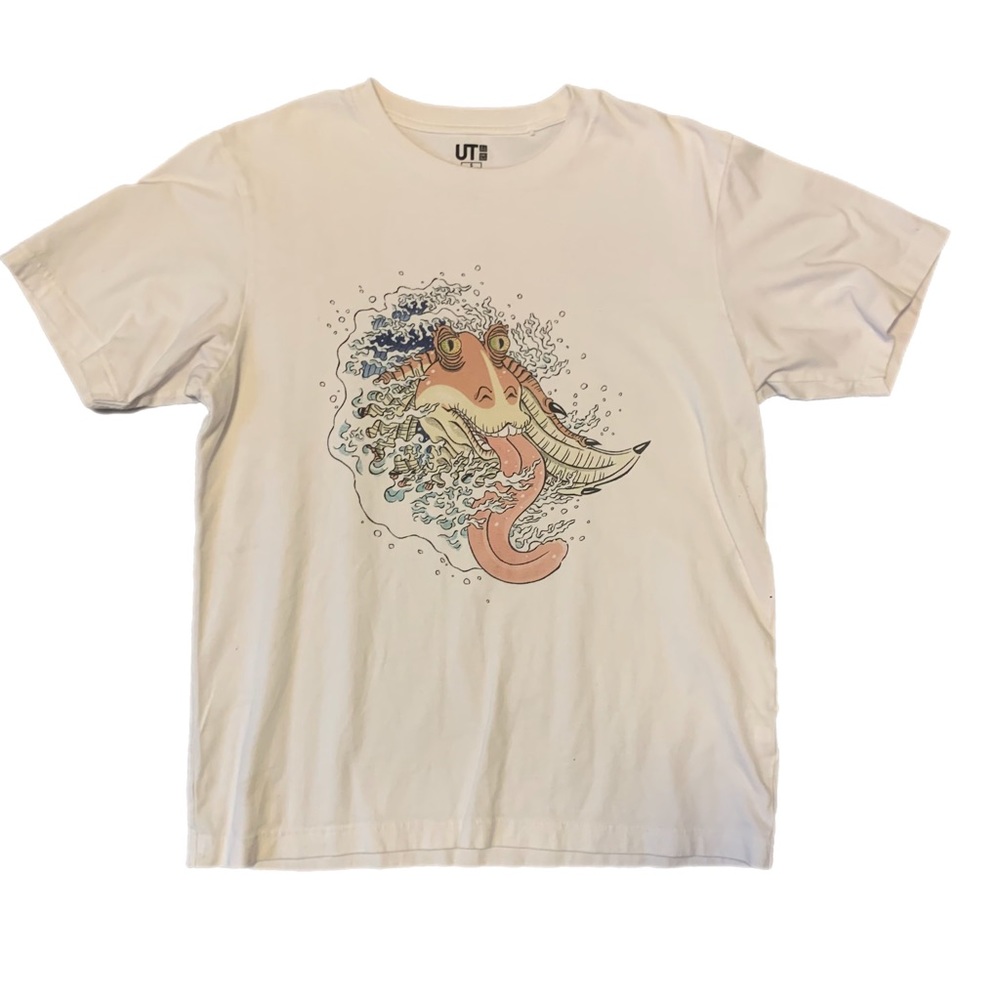 Uniqlo Star Wars Jar Jar Binks Tidal Wave Men's Small T-Shirt